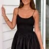 Sharmane Black Mini Dress