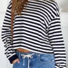So Breezy Navy Stripe Long Sleeve Top