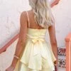 Steph Yellow Ruffle Playsuit