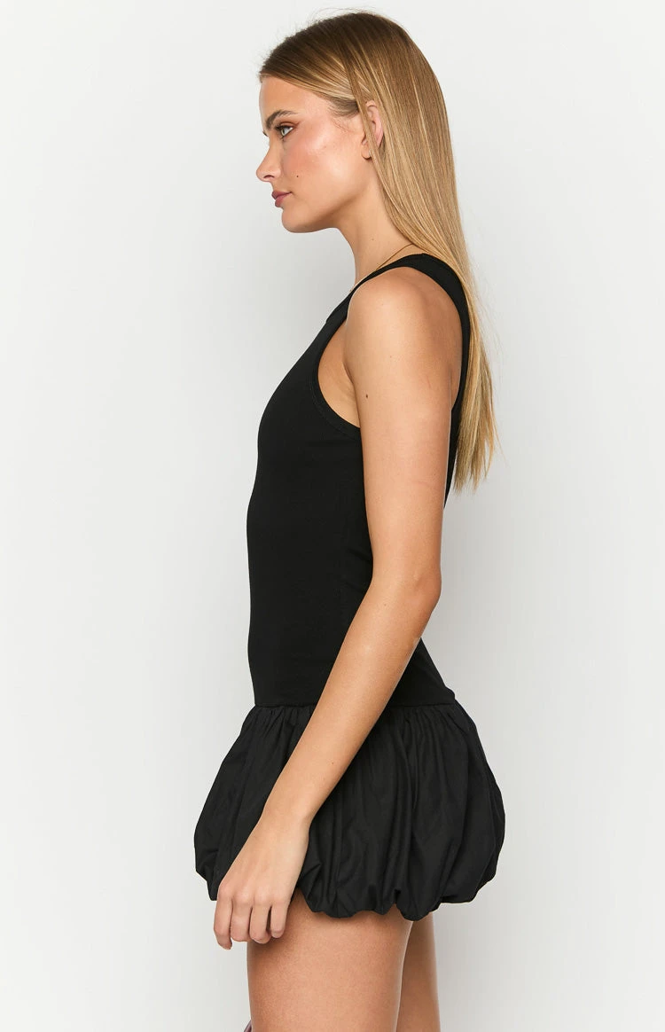 Stiles Black Bubble Mini Dress - Image 5