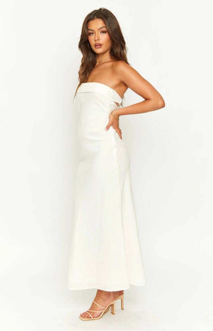 Summer Cream Midi Dress - Image 7
