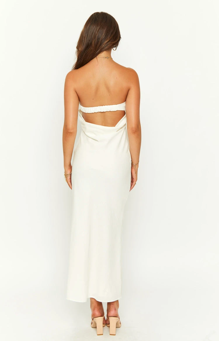 Summer Cream Midi Dress - Image 8