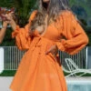 Sun's Out Mini Dress Orange