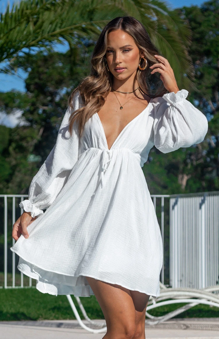 Sun's Out Mini Dress White - Image 5