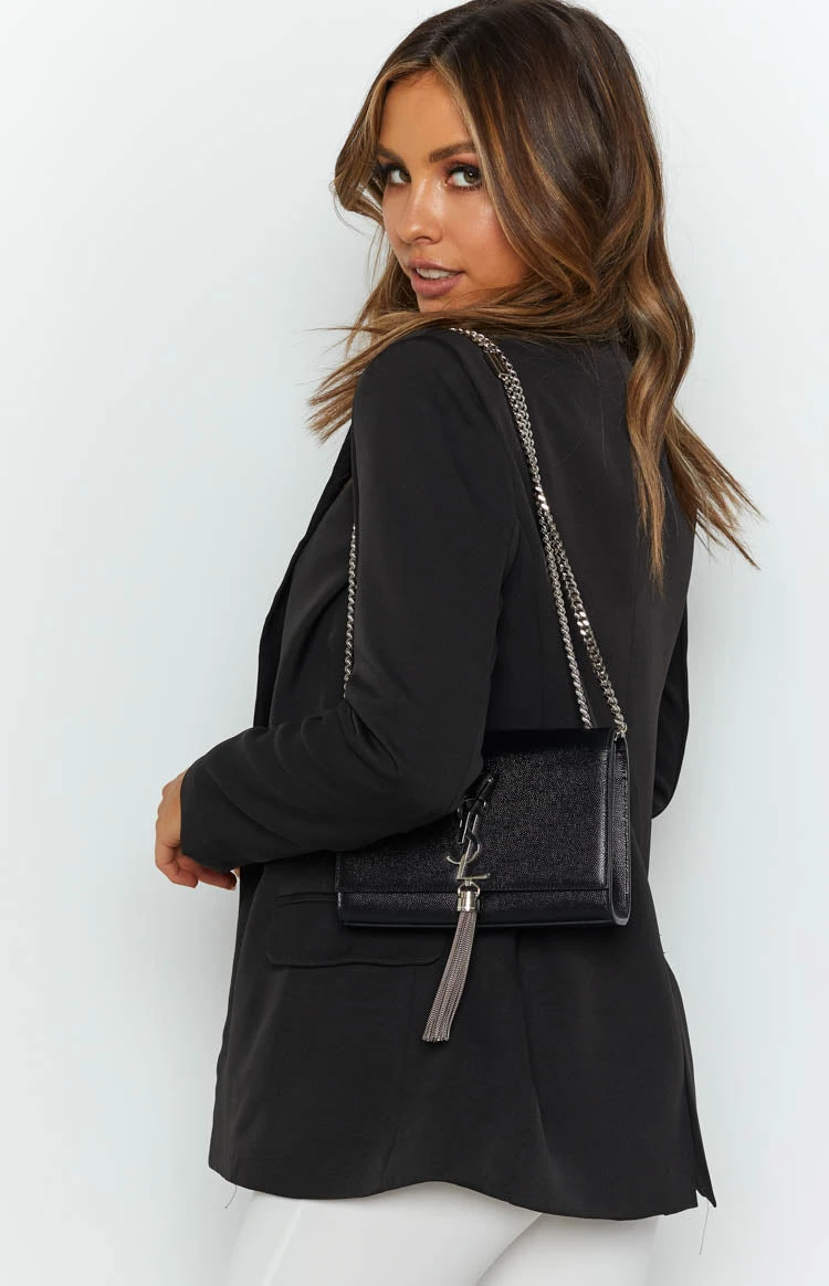 Beginning Boutique Teenage Dream Blazer Black - Image 5