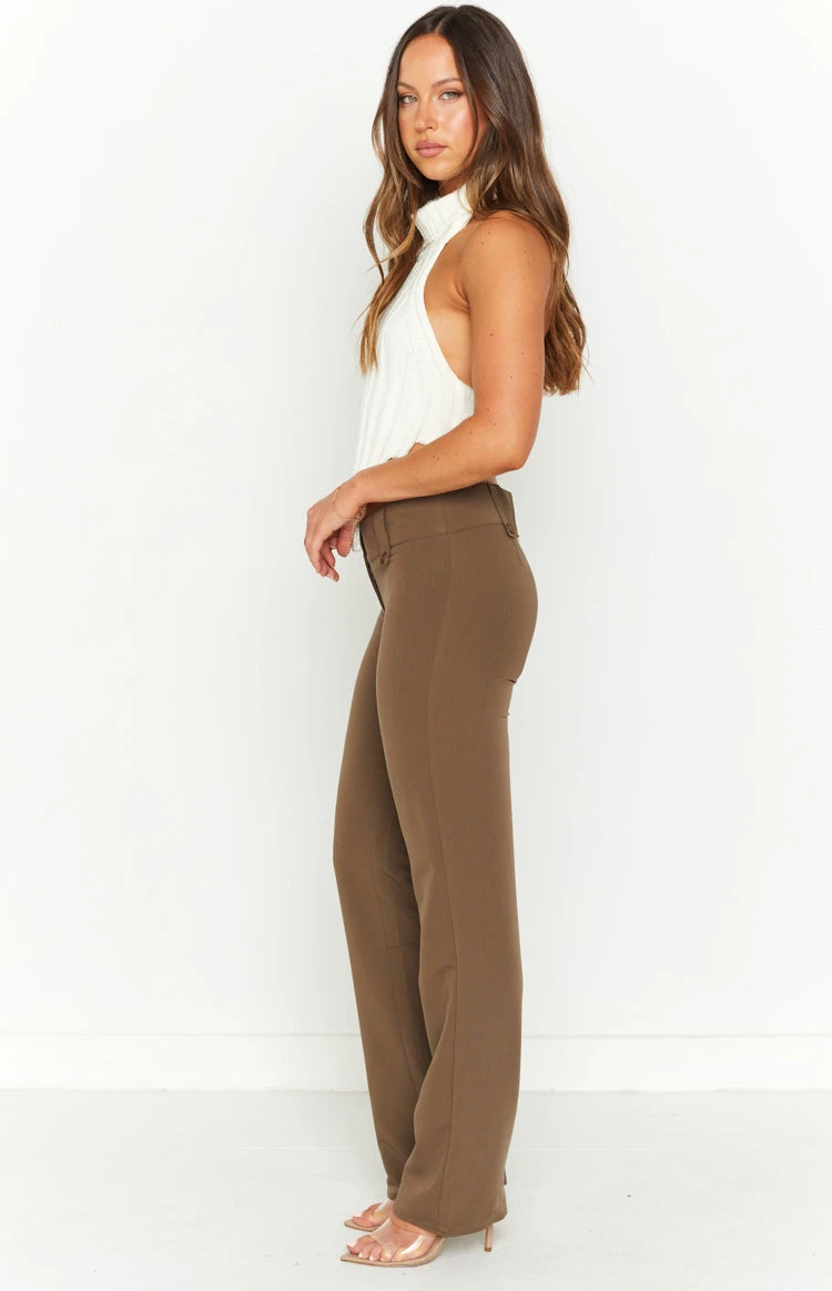 Vice Taupe Low Waist Pant - Image 7