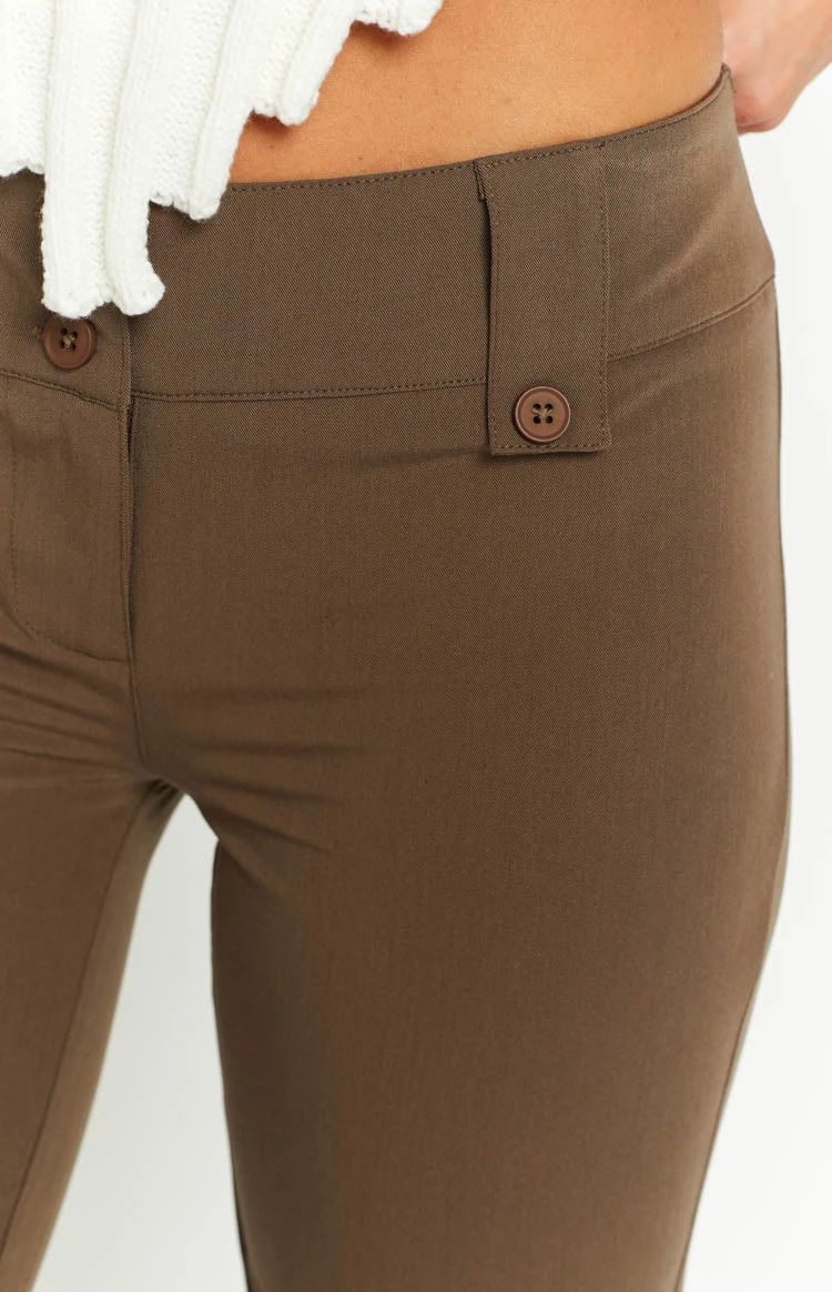 Vice Taupe Low Waist Pant - Image 9