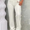 Vice White Low Waist Pant