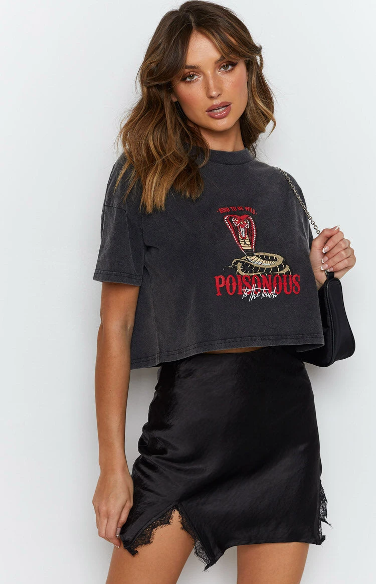 Vivian Lace Mini Skirt Black - Image 3