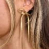 Zenith Gold Bow Earrings