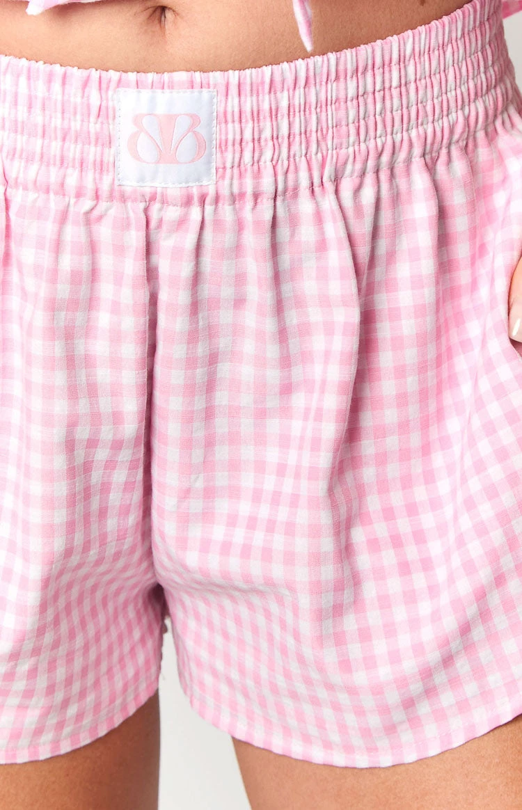 Baxter Pink Gingham Shorts - Image 6