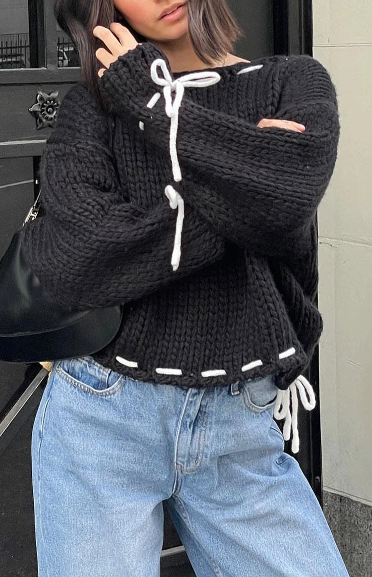 Bea Black Sweater - Image 8