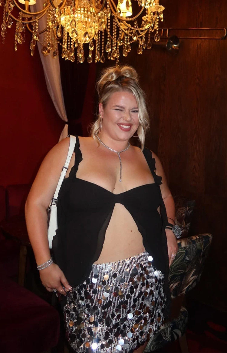 Caspian Black Chiffon Top - Image 9