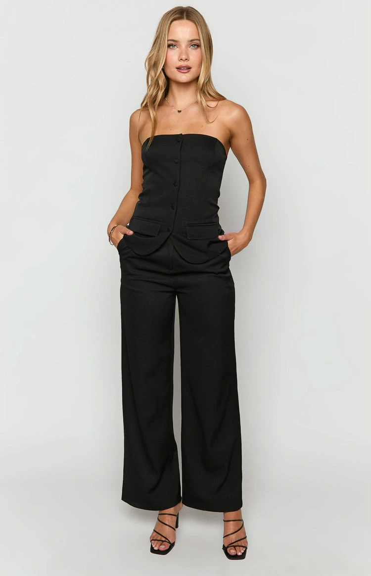 Dien Black Tailored Pants - Image 3