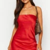 Ellie Red Strapless Mini Dress