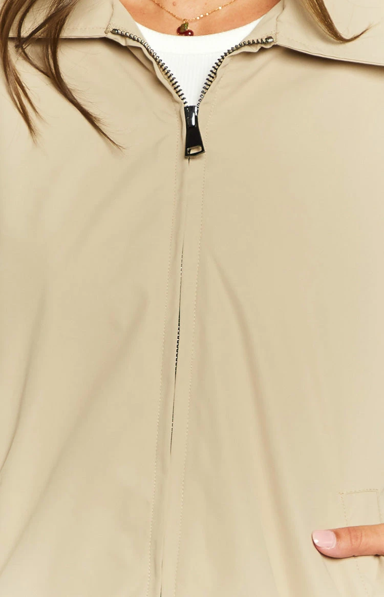 Gabbi Fawn Windbreaker Bomber Jacket - Image 7