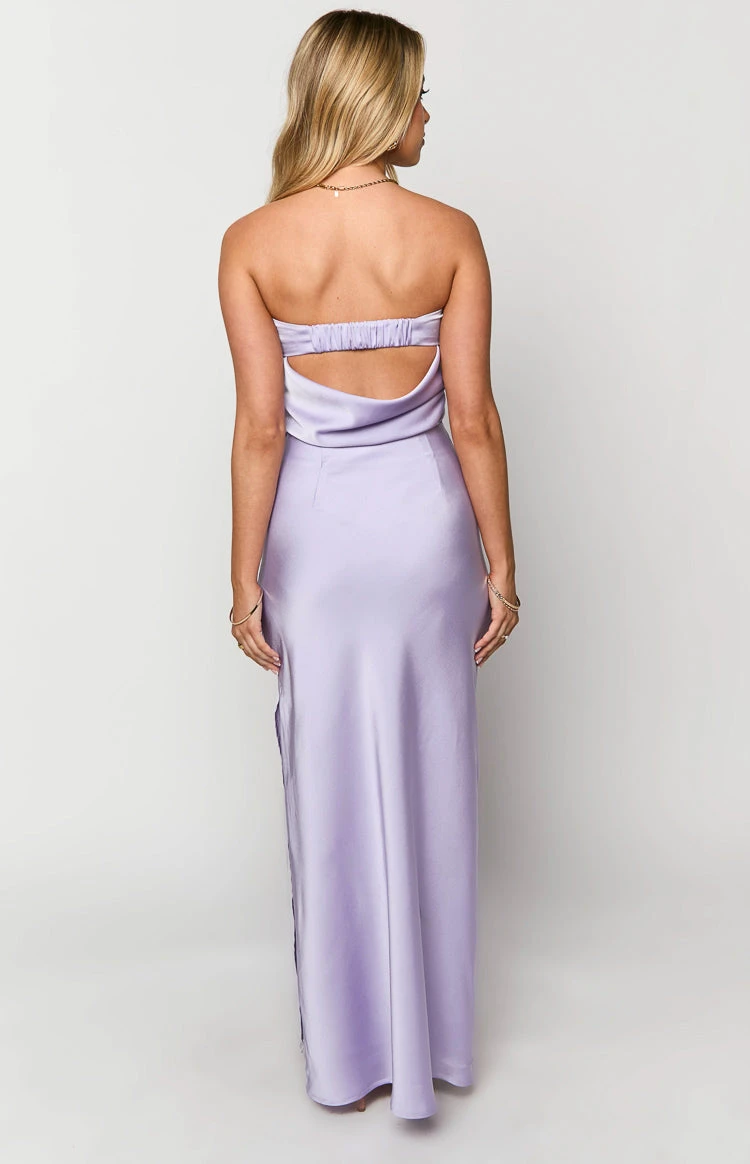 Genevieve Lilac Maxi Skirt - Image 5