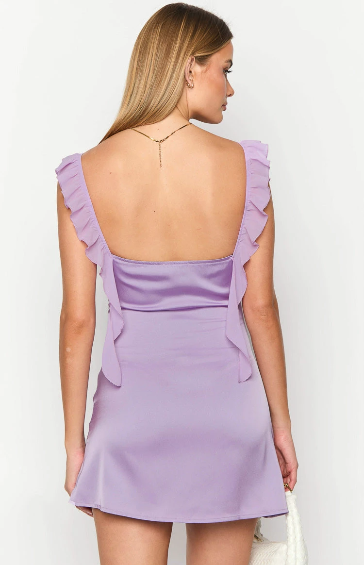 Joyce Lilac Mini Dress - Image 5