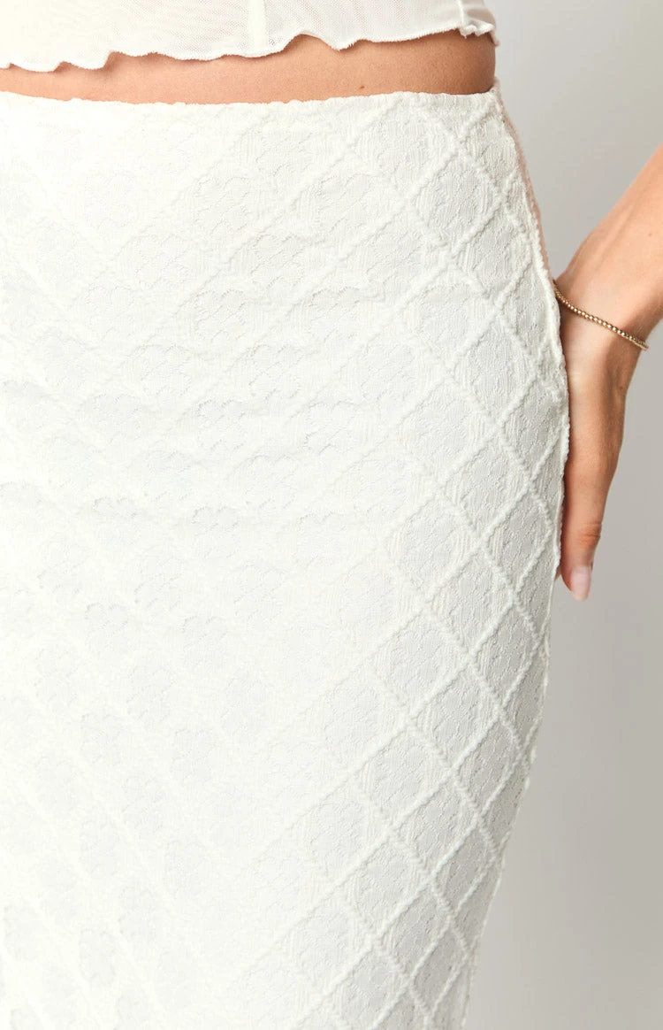 Rilee White Maxi Skirt - Image 6