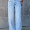 She's Yours Vintage Blue Denim Wide Leg Boyfriend Jeans
