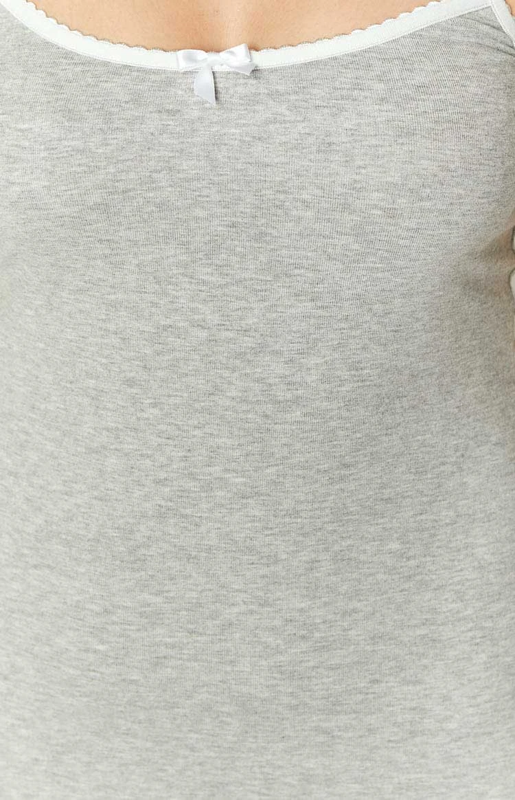 Veronica Grey Maxi Dress - Image 6