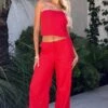 Vienna Red Pants