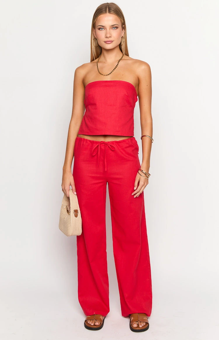 Vienna Red Pants - Image 2