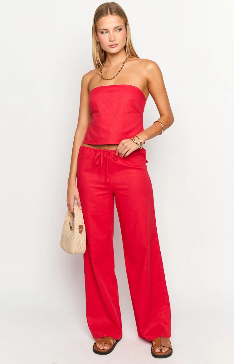 Vienna Red Pants - Image 3